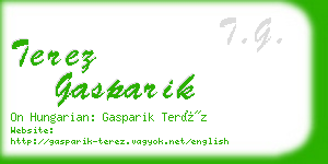 terez gasparik business card